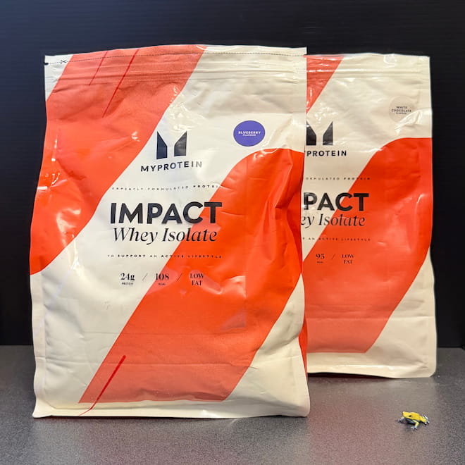 ■マイプロテイン(Myprotein) IMPACT ホエイ アイソレートのパッケージ写真